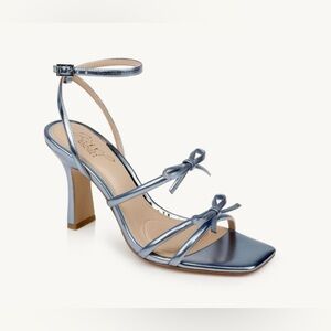 S8.  Jewel Badgley Mischka Kiyomi II Metallic Heels